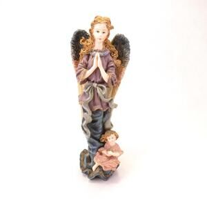 Vintage House of Lloyd Praying Angel with Child Figurine 7.75"